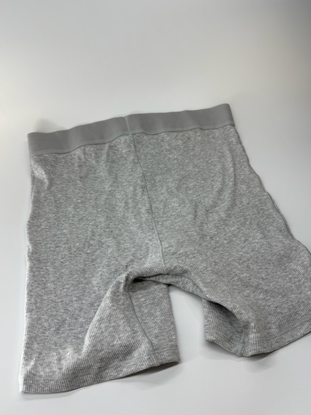 Skims Light Heather Grey Ribbed Boxers NWT Medium - Picture 4 of 8